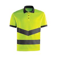 YELLOW HI-VIS POLO SHIRT M
