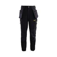 TECH MENS BLACK CARGO TROUSERS S