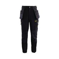 TECH MENS BLACK CARGO TROUSERS 2XL
