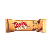 TWIX CHOC+CARAMEL CRISPY ROLLS PK24