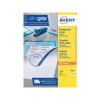 Avery Ultragrip Multipurpose Labels 38.1x21.2mm 65 Per Sheet White (Pack of 6500) 3666