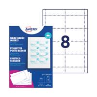 PNTL BDG INSERT RFL 90X60MM WHT P160