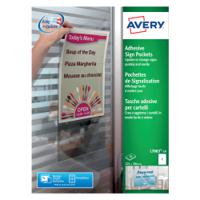 Avery Transparent Adhesive Sign Pockets A4 (Pack of 10) L7083-10