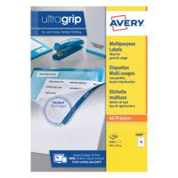 Avery Ultragrip Labels 105x37mm 16 Per Sheet White (Pack of 1600) DPS16-100