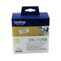 Brother Black on White Paper Large Address Labels (Pack of 400) DK11208