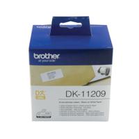 Brother Black on White Paper Small Address Labels (Pack of 800) DK11209