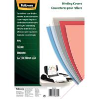 Fellowes Clear PVC Covers for Wire and Com Binding Machines 240 Micron (Pack of 100) 53762