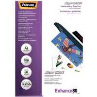 Fellowes SuperQuick Laminating Pouch A4 160 Micron Total Thickness Gloss (Pack of 100) 5440001