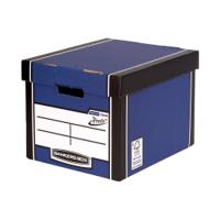 Fellowes Bankers Box Premium Presto Storage Box Blue/White (Pack of 10) 7260603