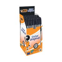 Bic Cristal Ballpoint Pen Medium Black (Pack of 50) 837363