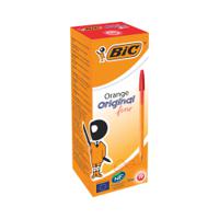 Bic Orange Fine Ballpoint Pen Red (Pack of 20) 1199110112