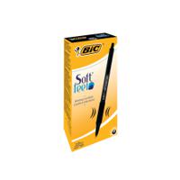 Bic Soft Feel Retractable Ballpoint Black Pen (Pack of 12) 837397