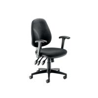 TESO HBK TASK CHAIR FOLDING ARMS BLK