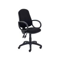 LUMO HBK OPTR CHAIR FIXED ARMS BLACK