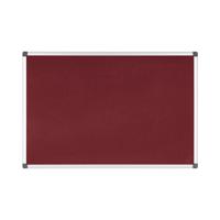 NOTICEBOARD 600X900MM BURGUNDY