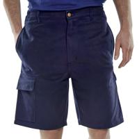 Beeswift Cargo Pocket Shorts Navy Blue 42