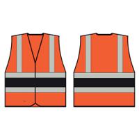 Beeswift High Visibility Vest Orange/Black M