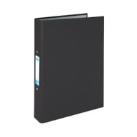 Elba A4 Ring Binder Paper Over Board Black 400033495