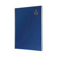 Collins A4 Desk Diary Day Per Page Blue 2025 44-60.25