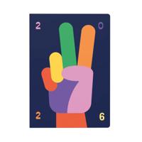 COLLINS WTV DIARY PEACE SIGN A5 26