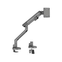 SINGLE DESK MOUNTED MONITOR ARM GREY
