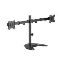 DUAL DESK MOUNTED MONITOR ARM BLK