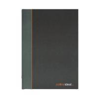 Ideal A4 Cashbook Casebound Feint 192 Pages Black 6428