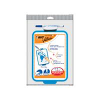 Bic Velleda Drywipe Board Blue 190x260mm (Portable and double sided with holes for hanging) 841360