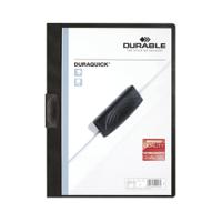 Durable DURAQUICK 20 Clip Folder A4 Black (Pack of 20) 2270/01