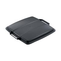 LID DURABIN ECO SQUARE BIN 90LTR BLK