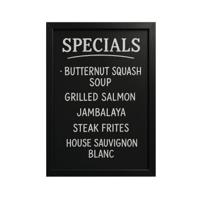 WALL MOUNT CHALKBOARD 600X800MM BLK