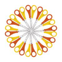 Westcott Left Handed Scissors 130mm Yellow/Orange (Pack of 12) E-21593 00