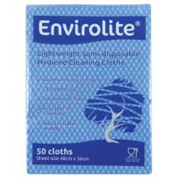 Envirolite Lightweight 480x360mm Blue All Purpose Cloths (Pack of 50) ELF500