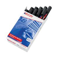 Edding 330 Permanent Chisel Tip Marker Black (Pack of 10) 330-001