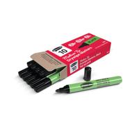 SHWME MED SLIM D/WPE MARKR BLK PK10