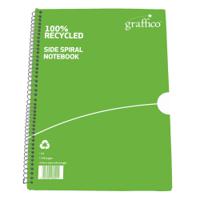 Graffico Recycled Wirebound Notebook 100 Pages A4 (10 Pack) EN08043