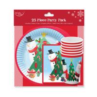 SANTA/FRIENDS 25 PIECE PARTY SET PK6