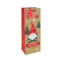 GONK KRAFT FESTIVE BOTTLE BAG PK12