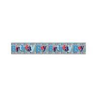 HAPPY BIRTHDAY BOY PARTY BANNER PK6