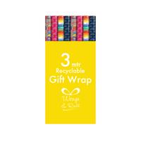 HAPPY BIRTHDAY GIFTWRAP 3M AST PK49