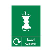 FOOD WASTE SIGN SAVE VINYL A5 PK5