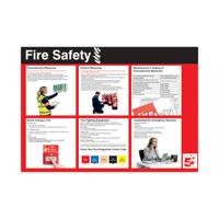 FIRE SAFETY SIGN LAMINATED PAPER A2
