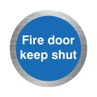 FIRE DOOR KEEP SHUT SIGN VINYL 76MM