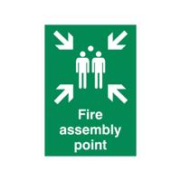 FIRE ASSEMBLY POINT RIGID PLAS A2