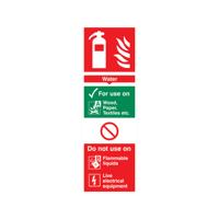 WATER EXTGR FOR USE ON PLAS 300X100