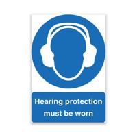 HEARING PROTECTION MUST BE WORN A4