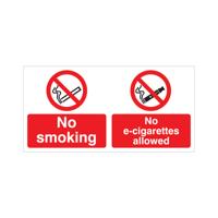 NO SMOKING NO E-CIGS VINYL 150X300