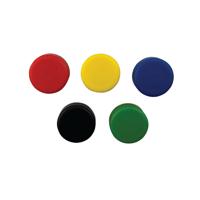 ROUND COVERED MAGNETS 20MM AST PK10