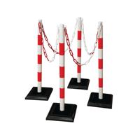GUARDA-PLUS CHAIN 4 POST RED/WHT