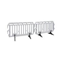 CROWD BARRIER HDPE 2220X1000 GREY